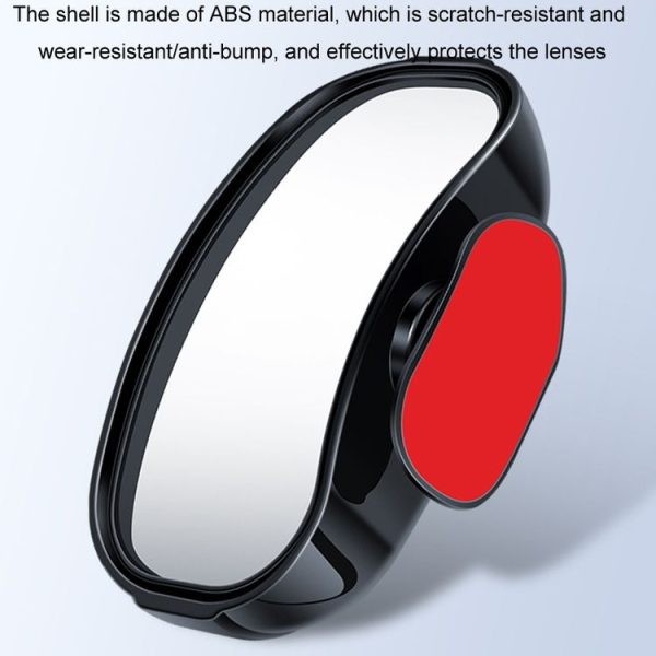 Car Rearview Mirror Assisted Reversing Blind Spot Wide-angle Mirror, Color: Black - Image 4