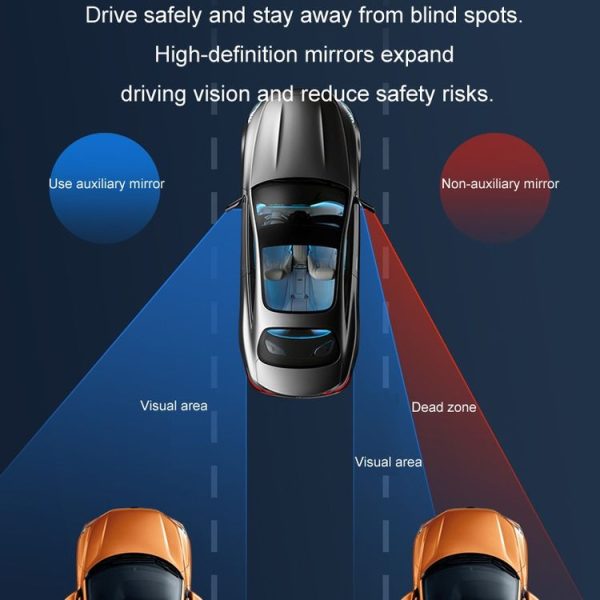 Car Rearview Mirror Assisted Reversing Blind Spot Wide-angle Mirror, Color: Black - Image 8