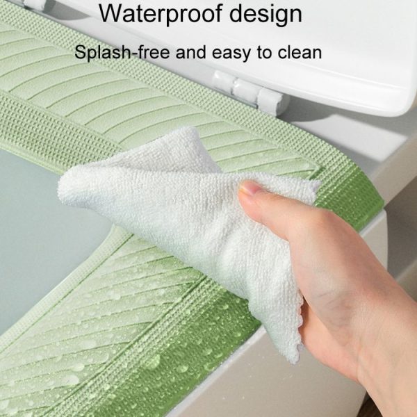 High Foam EVA Waterproof Toilet Seat Cushion Household Washable Potty Covers (Avocado Green) - Image 4