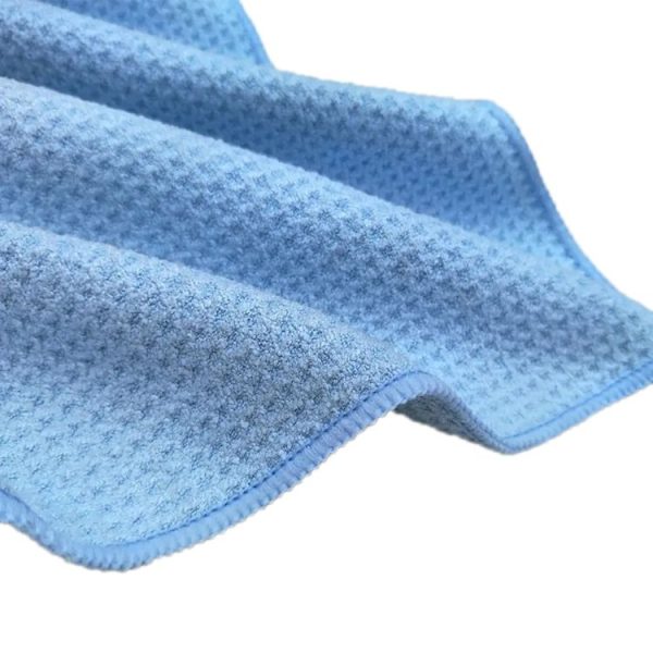 40x40cm Thickened Absorbent Honeycomb Mesh Car Wash Cleaning Towel (Sky Blue) - Image 3