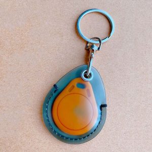 Access Control Elevator Card Holder Proximity Card Protector Keychain With Pull Ring, Style: Water Drop Black