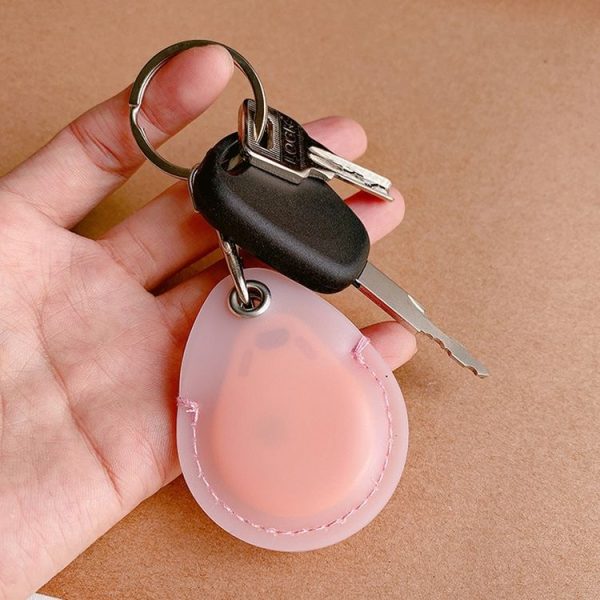 Access Control Elevator Card Holder Proximity Card Protector Keychain With Pull Ring, Style: Water Drop Black - Image 3