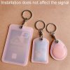 Access Control Elevator Card Holder Proximity Card Protector Keychain With Pull Ring, Style: Water Drop Black - Image 4