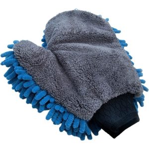 Chenille Double-Sided Microfiber Car Cleaning Thumb Gloves (27x21cm)
