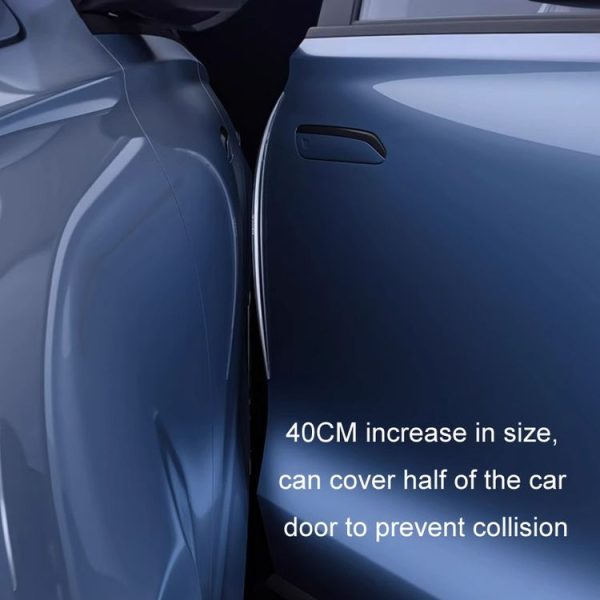 HAOCAI 40cm Car Door Anti-collision Strip Door Edge Bumper Protector, Color: 2pcs Transparent - Image 5