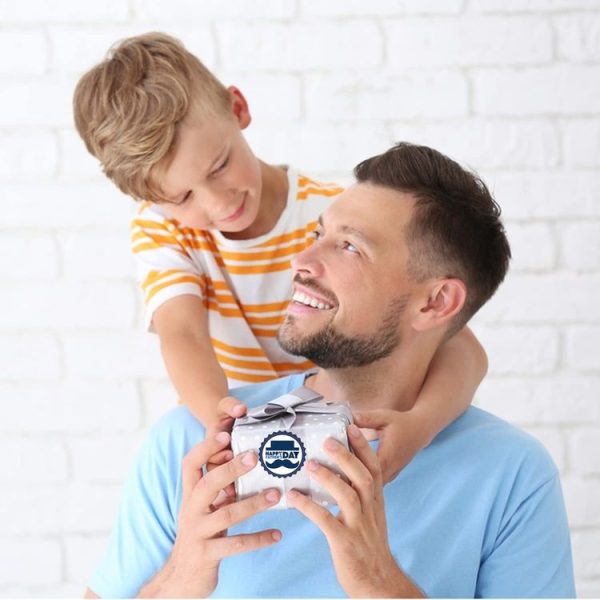 1.5 Inch 500pcs / Roll Happy Fathers Day Stickers For Box And Gifts Wrapping Decoration (Style One) - Image 6