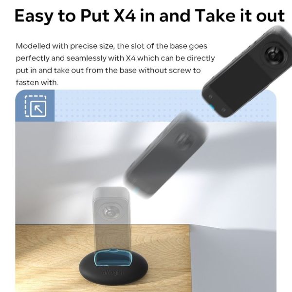 Insta360 X4 aMagisn Silicone Base Vehicle Mounted Fixed Non-slip Holder With Double Dided Glue - Image 4