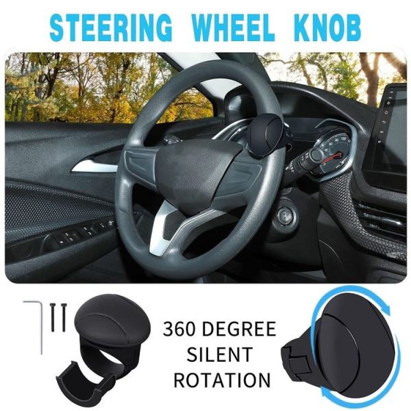Automobile Multifunctional Bearing Steering Wheel Power Ball (Oval Black) - Image 4