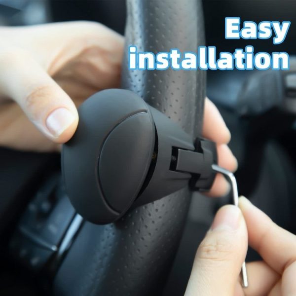 Automobile Multifunctional Bearing Steering Wheel Power Ball (Oval Black) - Image 6