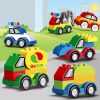 Children Large Particle Engineering Car Educational Assembly Building Block Toys, Style: Fire Truck - Image 2