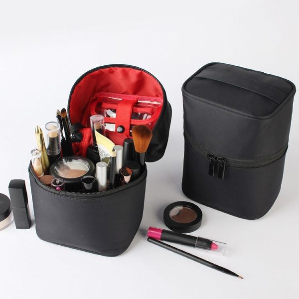 A02-81 Large Capacity Portable Three-dimensional Handheld Cosmetic Bag Travel Toiletry Storage Bag (Grey) - Image 8