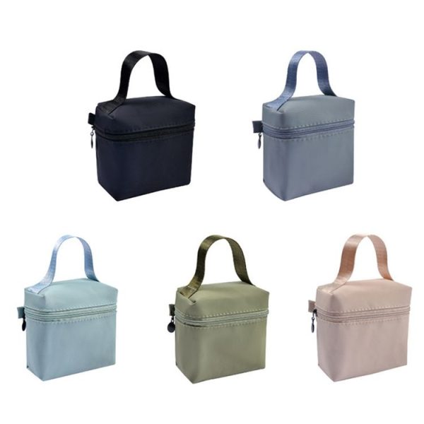 Portable Waterproof Cosmetic Bag Handheld Lipstick and Sanitary Napkin Storage Bag (Green) - Image 2