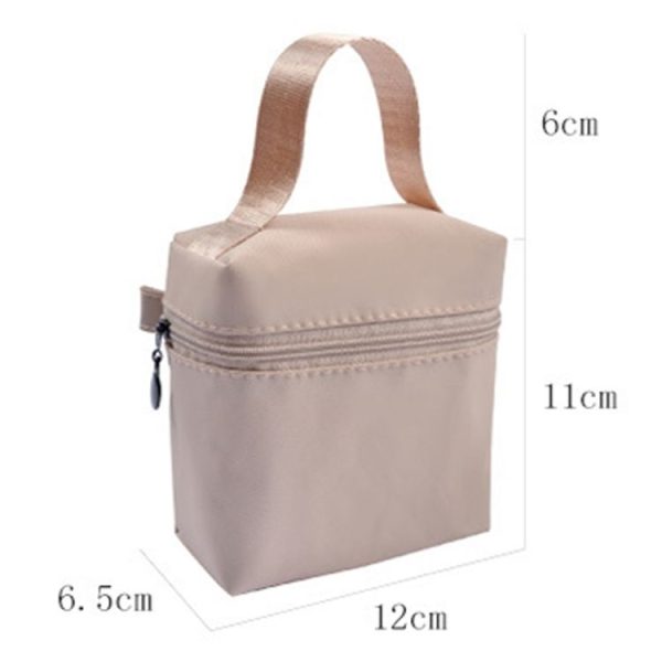 Portable Waterproof Cosmetic Bag Handheld Lipstick and Sanitary Napkin Storage Bag (Green) - Image 3