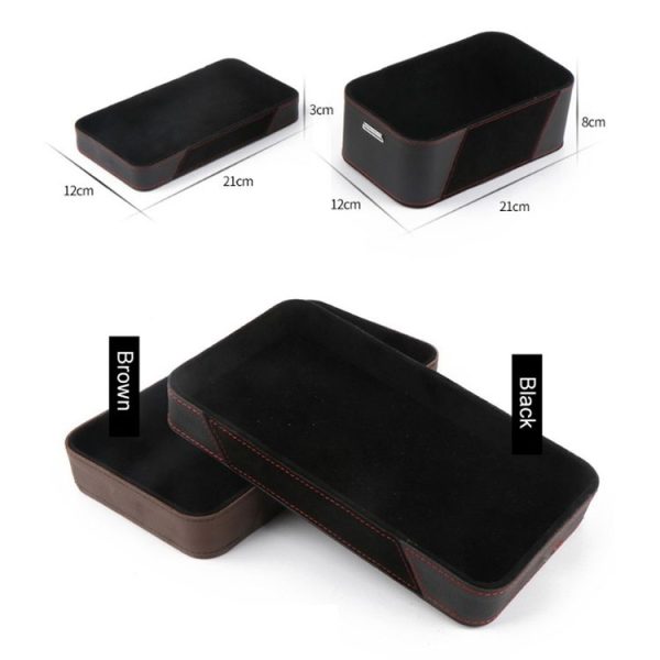 Car Multifunctional Dashboard Armrest Box Water Cup Storage Box, Color: Large Black - Image 2