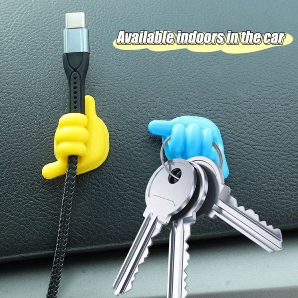 Car Front Storage Hook Desk Organization, Random Color Delivery, Size: 10pcs Small - Image 4