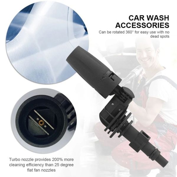 Karcher K Series Multifunctional Car Wash High Pressure Spray Nozzle 360 Degree Universal Rotary Adjustable - Image 4