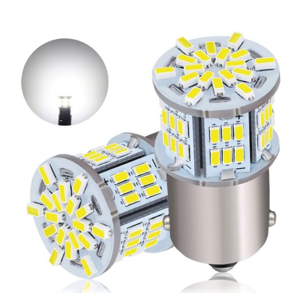 2pcs 1156-3014-5.4W LED Car Lights High Brightness Turn Signal Lights (White Light)