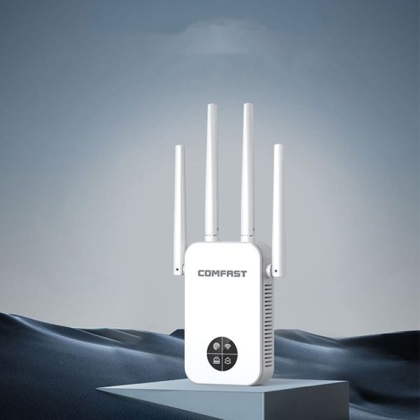 COMFAST 762AC 1200Mbps WiFi Signal Booster Dual Band WiFi Repeater with OLED Display Screen - Image 2