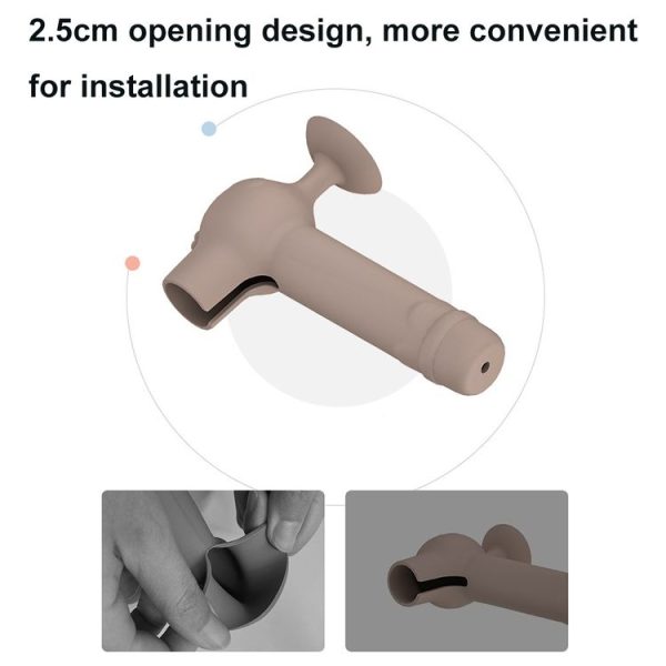 Suction Cup Silicone Door Handle Protective Cover Anti-collision Door Cushion (White) - Image 3