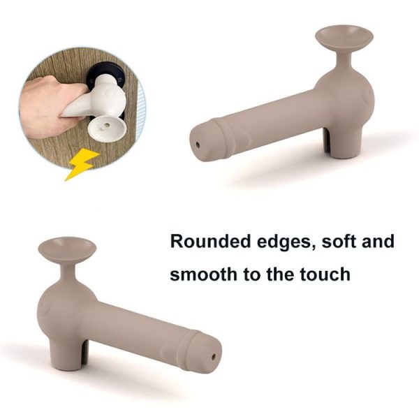 Suction Cup Silicone Door Handle Protective Cover Anti-collision Door Cushion (White) - Image 5