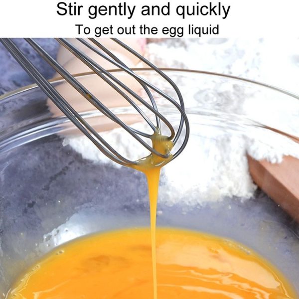 2pcs Household Manual Spring Beater Handheld Stainless Steel Mini Whisk, Size: 5 inch - Image 4
