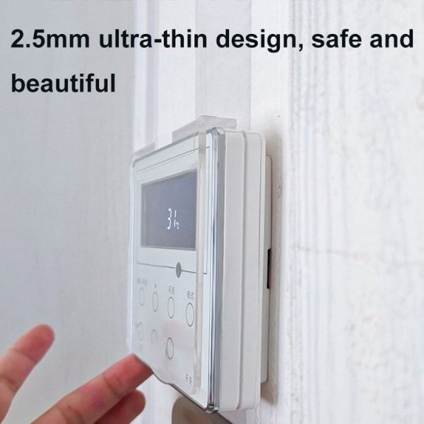 86x86mm CAir Conditioning Switch Control Panel Anti-Touch Dust-Proof Protective Cover (Transparent) - Image 5