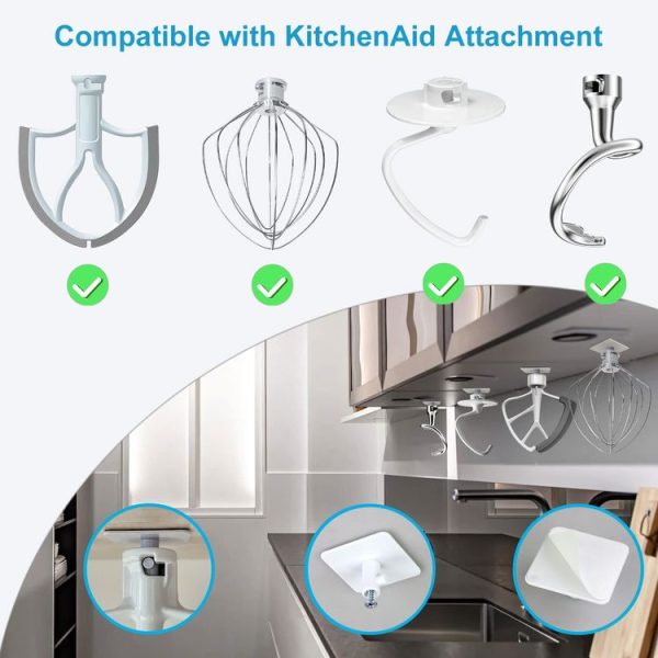 KitchenAid Mixer 2pcs Attachments Holders Storage Hook Accessory Organizer - Image 4