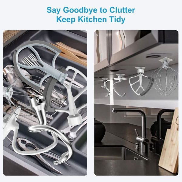 KitchenAid Mixer 2pcs Attachments Holders Storage Hook Accessory Organizer - Image 5