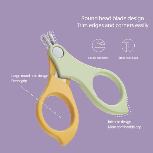 4-In-1 Infant Nails Clippers Newborn Cleaning Care Set (Purple) - Image 4