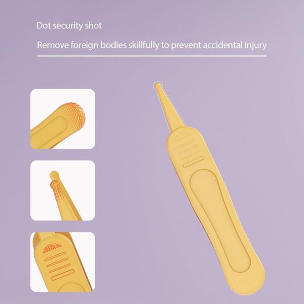 4-In-1 Infant Nails Clippers Newborn Cleaning Care Set (Purple) - Image 6