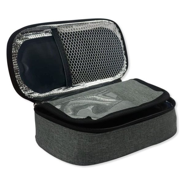 Portable Insulin Cooler Travel Package Insulin Care Bag (Grey) - Image 3