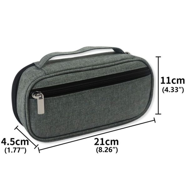 Portable Insulin Cooler Travel Package Insulin Care Bag (Grey) - Image 4