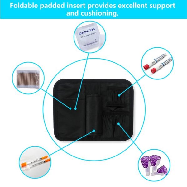 Portable Insulin Cooler Travel Package Insulin Care Bag (Grey) - Image 5