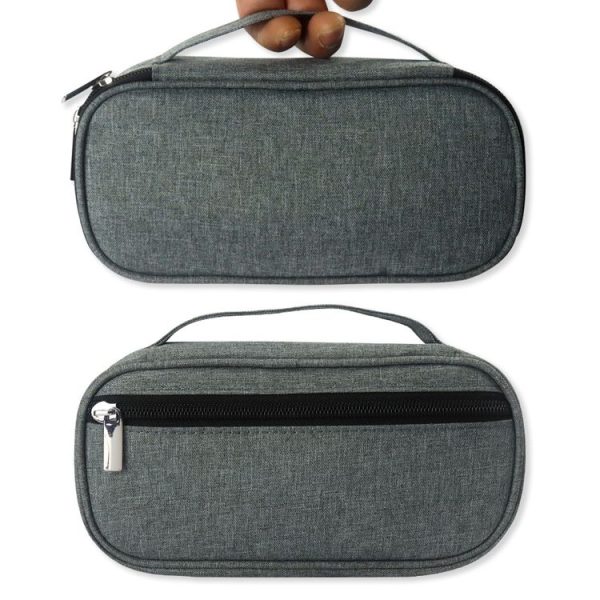 Portable Insulin Cooler Travel Package Insulin Care Bag (Grey) - Image 7