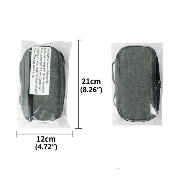 Portable Insulin Cooler Travel Package Insulin Care Bag (Grey) - Image 8
