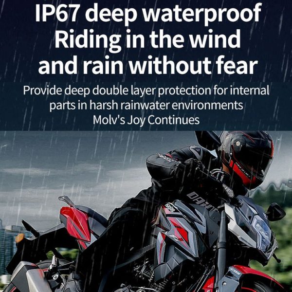 Motorcycle Noise Reduction Waterproof Helmet Cycling Bluetooth Headphones - Image 10