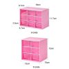 Transparent Desktop Small Objects Compartment Drawer Organizer Hair Accessories Storage Case, Color: 9 Grids White - Image 2
