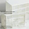 Transparent Desktop Small Objects Compartment Drawer Organizer Hair Accessories Storage Case, Color: 9 Grids White - Image 3
