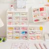 Transparent Desktop Small Objects Compartment Drawer Organizer Hair Accessories Storage Case, Color: 9 Grids White - Image 4