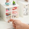 Transparent Desktop Small Objects Compartment Drawer Organizer Hair Accessories Storage Case, Color: 9 Grids White - Image 5