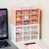 Transparent Desktop Small Objects Compartment Drawer Organizer Hair Accessories Storage Case, Color: 9 Grids White - Image 6