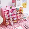 Transparent Desktop Small Objects Compartment Drawer Organizer Hair Accessories Storage Case, Color: 9 Grids White - Image 7