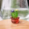 Mini Simulated Cactus Car Navigator Rearview Mirror Ornaments Decoration (4pcs / Set) - Image 4