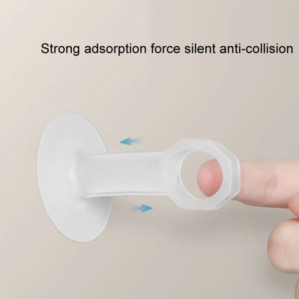 6pcs Transparent Window Door Handle Anti-collision Silicone Protective Cover - Image 2