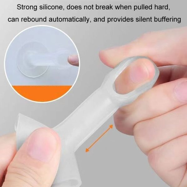 6pcs Transparent Window Door Handle Anti-collision Silicone Protective Cover - Image 3