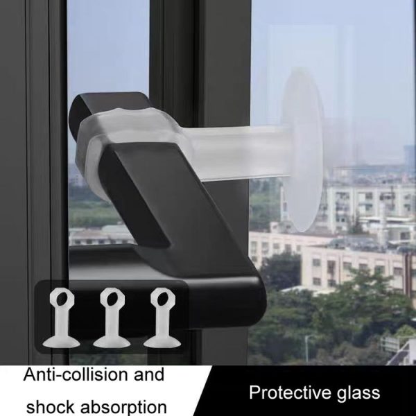 6pcs Transparent Window Door Handle Anti-collision Silicone Protective Cover - Image 5