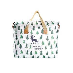 Clothes Quilt Storage Bag Large Capacity Waterproof Moistureproof Moving Luggage Bag, Style: 35L Small Elk