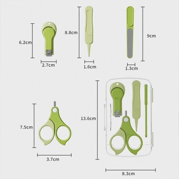 4-in-1 Baby Nail Clipper Set Travel Portable Baby Care Kit (Blue) - Image 3