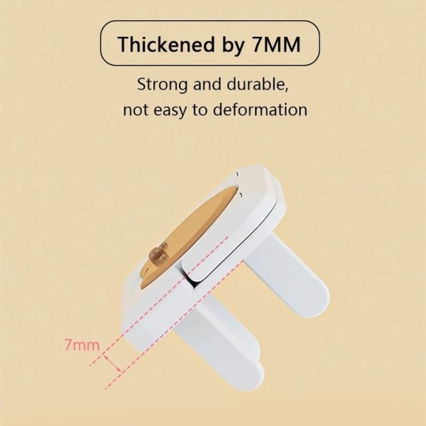 24pcs / Pack Children Anti-Shock Swivel Socket Protective Cap Power Jack Cover (Brown) - Image 3