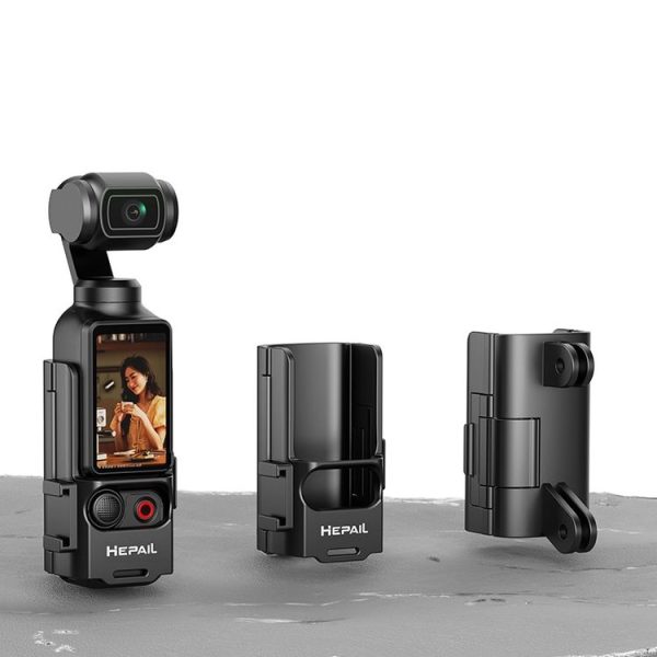 DJI Osmo Pocket 3 HEPAIL Extended Adapter Protective Bezel Extension Handle Cold Shoe Adapter Bracket - Image 2